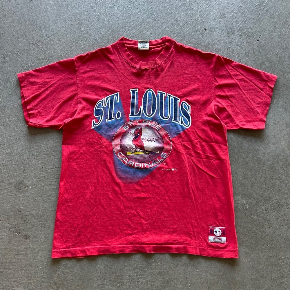 Vintage 90s Nutmeg St Louis Cardinals Shirt Size XL Red MLB Baseball